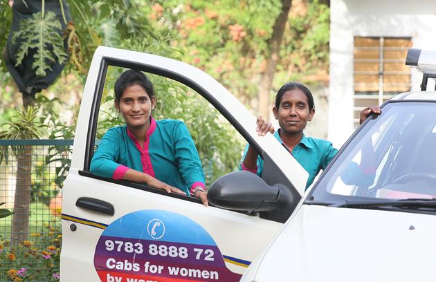 Mamta Verma (left ) and Poonam Ghingar are among nearly 50 women chauffeurs in Jaipur. (Himanshu Vyas/HT Photo) Mamta Verma (left ) and Poonam Ghingar are among nearly 50 women chauffeurs in Jaipur. (Himanshu Vyas/HT Photo)