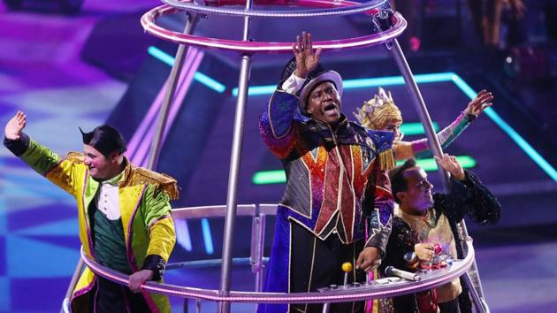 Ringmaster Jonathan Lee Iverson performs on the final day of the Ringling Bros Barnum and Bailey Circus. (Bruce Bennett / AFP)