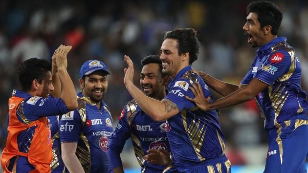 Mitchell Johnson’s final over heroics helped Mumbai Indians clinch their third Indian Premier League (IPL) title with a nervy win over Rising Pune Supergiant at the Rajiv Gandhi International Stadium, Hyderabad. Get full cricket score of Rising Pune Supergiant vs Mumbai Indians here(BCCI)