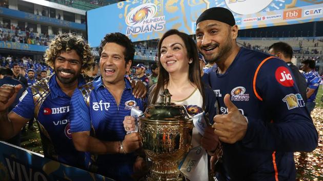 Mumbai Indians owner Nita Ambani was at the thick of things during the celebrations on Sunday. (BCCI)