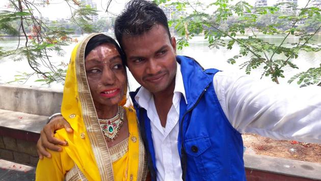 The newly wed couple.(Praful Gangurde)