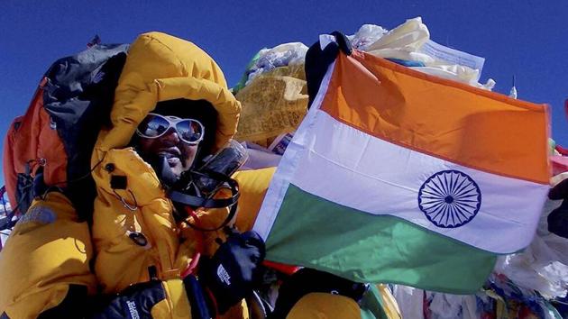 Anita Kundu, a sub inspector in the Haryana Police, scaled Mount Everest for the second time in four years on Sunday. Kundu had scaled the highest peak from the Nepal side on May 18, 2013 in her previous attempt. (PTI)
