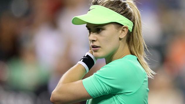 An MRT scan revealed Eugenie Bouchard had torn a ligament in training the previous week.(Getty Images)