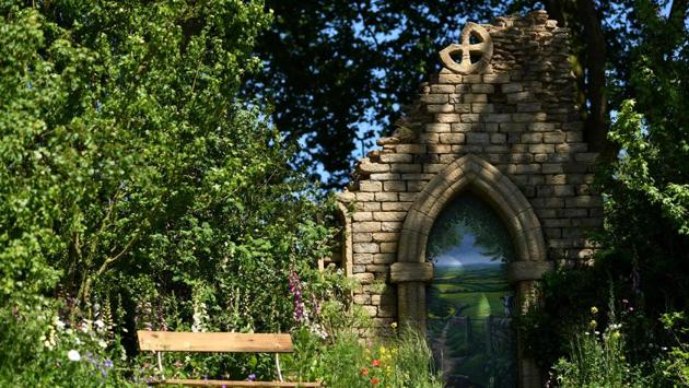 The 'Welcome to the Yorkshire Garden' is seen at the 2017 Chelsea Flower Show. (BEN STANSALL / AFP) 
