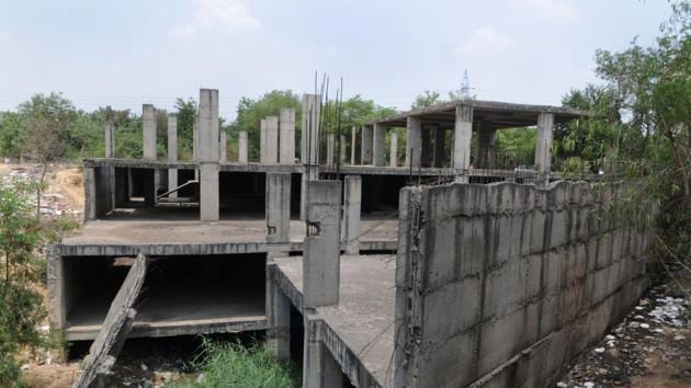 The former minister had planned a cineplex on the 4,500 square yards of land. (Parveen Kumar/HT Photo) The former minister had planned a cineplex on the 4,500 square yards of land. (Parveen Kumar/HT Photo)