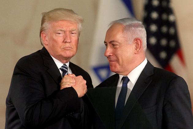 Donald Trump with Israel's Prime Minister Benjamin Netanyahu at the Israel Museum in Jerusalem. (AFP) Donald Trump with Israel's Prime Minister Benjamin Netanyahu at the Israel Museum in Jerusalem. (AFP)