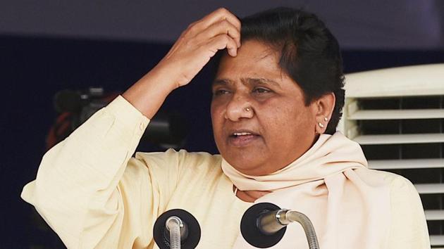 Mayawati addresses supporters at the Ambedkar Memorial in Lucknow.(PTI File Photo) Mayawati addresses supporters at the Ambedkar Memorial in Lucknow.(PTI File Photo)