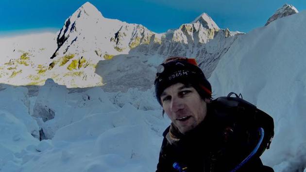In this photograph released by South African mountaineer Ryan Sean Davy on May 18, 2017, Davy takes a 'selfie' as he climbs on the Nepalese side of Mount Everest. Ryan Sean Davy was arrested in Nepal for attempting to climb Mount Everest without paying the $11,000 permit fee. (RYAN SEAN DAVY/AFP)