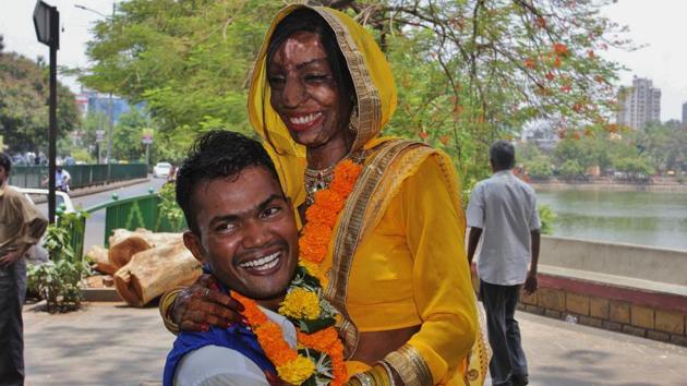 All hurdles crossed, the couple is set for this new chapter. (Praful Gangurde/HT PHOTO) 