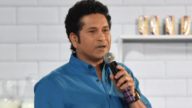 Mumbai: Cricket legend Sachin Tendulkar during a launch event in Mumbai. (PTI) Mumbai: Cricket legend Sachin Tendulkar during a launch event in Mumbai. (PTI)