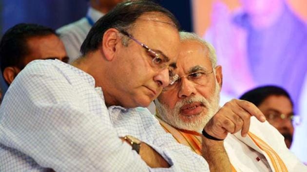 Prime Minister Narendra Modi and finance minister Arun Jaitley(PTI photo)