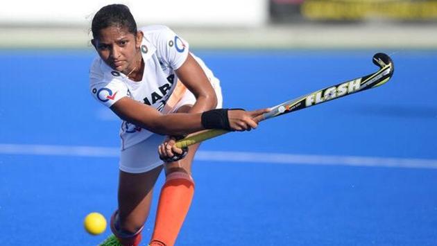 Navjot Kaur is an ace midfielder from Shahbad who took to the field at an early age, and continues to shine. (HT Photo) Navjot Kaur is an ace midfielder from Shahbad who took to the field at an early age, and continues to shine. (HT Photo)