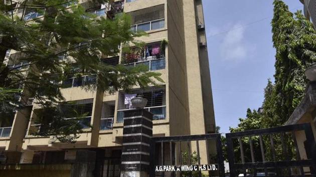 Prabhat building, the spot where a Mumbai cop’s son allegedly murdered his mother. (HT File) Prabhat building, the spot where a Mumbai cop’s son allegedly murdered his mother. (HT File)
