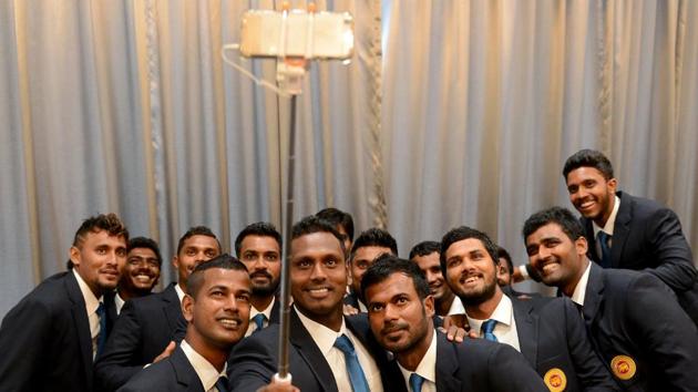 Sri Lanka, led by Angelo Mathews, will be eying a good show in the upcoming ICC Champions Trophy in England. (AFP)