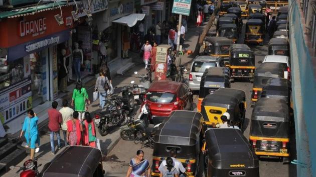 Anant Sawant, coordinator for the unions, said the hawkers’ union will also join auto drivers in the protest. (Praful Gangurde) Anant Sawant, coordinator for the unions, said the hawkers’ union will also join auto drivers in the protest. (Praful Gangurde)