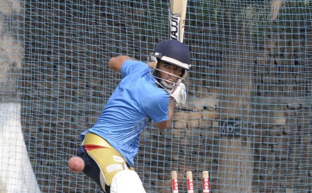 Abhishek Sharma achieved a rare feat by lifting the two prestigious BCCI award for being the highest scorer in the Vijay Merchant Trophy (2015-2016), and for being the highest wicket-taker in the same tournament . (HT Photo) Abhishek Sharma achieved a rare feat by lifting the two prestigious BCCI award for being the highest scorer in the Vijay Merchant Trophy (2015-2016), and for being the highest wicket-taker in the same tournament . (HT Photo)