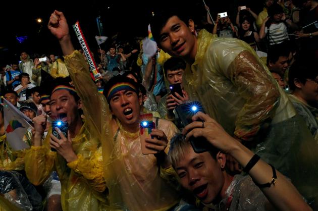 Momentum has been growing behind the push for equal marriage rights, with Taiwan’s president Tsai Ing-wen openly supporting the campaign. (Tyrone Siu/REUTERS) Momentum has been growing behind the push for equal marriage rights, with Taiwan’s president Tsai Ing-wen openly supporting the campaign. (Tyrone Siu/REUTERS)