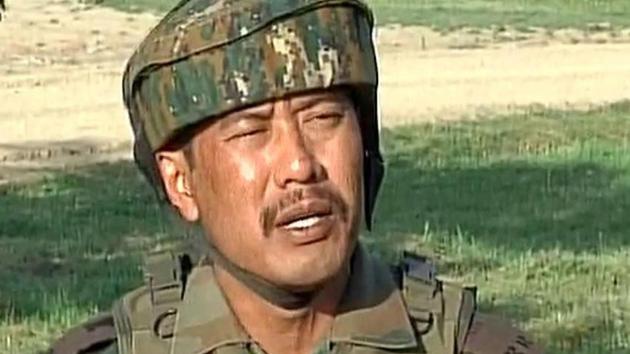 Indian army officer Major Leetul Gogoi had used a Kashmiri youth as a human shield. (Screengrab) Indian army officer Major Leetul Gogoi had used a Kashmiri youth as a human shield. (Screengrab)