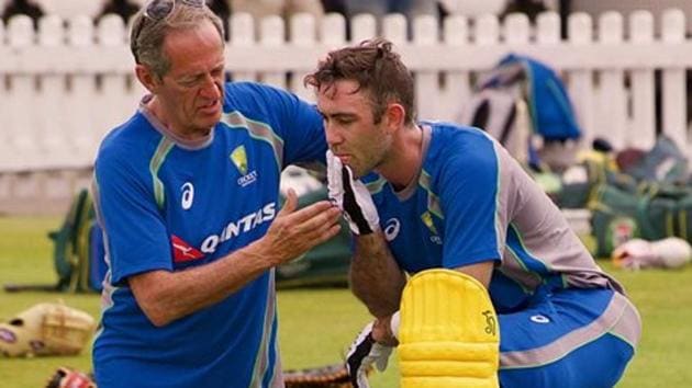 Glenn Maxwell was declared fit after he suffered a hit to his helmet during the ICC Champions Trophy practice. (Twitter) Glenn Maxwell was declared fit after he suffered a hit to his helmet during the ICC Champions Trophy practice. (Twitter)
