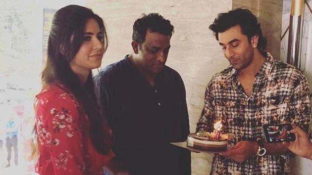 Actors Ranbir Kapoor and Katrina Kaif recently celebrated filmmaker Anurag Basu’s birthday. (Twitter) Actors Ranbir Kapoor and Katrina Kaif recently celebrated filmmaker Anurag Basu’s birthday. (Twitter)