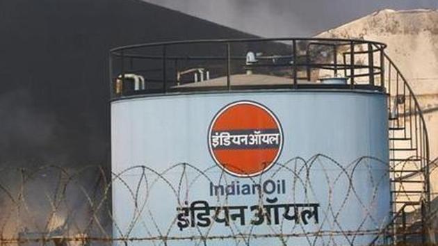 Smoke rises from a depot of state-run Indian Oil Corp (IOC) in Taloja, Mumbai. (Reuters photo) Smoke rises from a depot of state-run Indian Oil Corp (IOC) in Taloja, Mumbai. (Reuters photo)