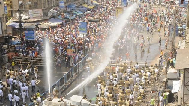 BJP’s Protest In Kolkata Turns Into A Mayhem | Hindustan Times