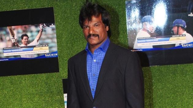 Hockey legend Dhanraj Pillay at the premiere of ‘Sachin:A Billion Dreams’ at PVR Icon in Andheri, Mumbai, on Wednesday. (prodip guha)