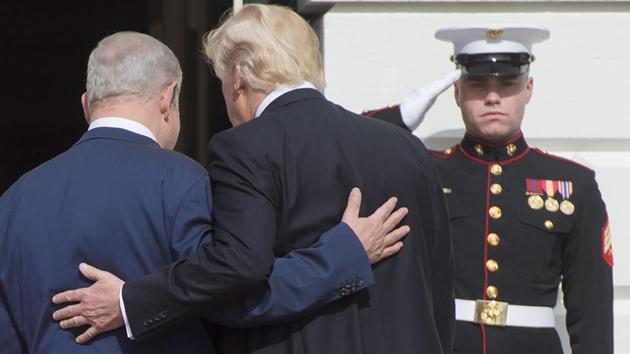 US President Donald Trump (right) and Israeli Prime Minister Benjamin Netanyahu at the White House in Washington DC in February this year. (AFP FILE PHOTO) US President Donald Trump (right) and Israeli Prime Minister Benjamin Netanyahu at the White House in Washington DC in February this year. (AFP FILE PHOTO)