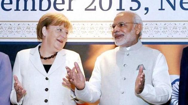 Prime Minister’s first stop on the Europe trip is in Germany, where he and Chancellor Angela Merkel will address a meeting of business leaders from both countries. (PTI FILE PHOTO) Prime Minister’s first stop on the Europe trip is in Germany, where he and Chancellor Angela Merkel will address a meeting of business leaders from both countries. (PTI FILE PHOTO)