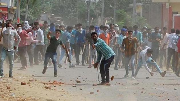 Violence in Saharanpur, West UP, has flared in sporadic instances of rioting and arson since May 5 when Rajput and Dalit communities first fought over a procession.(HT FILE PHOTO) Violence in Saharanpur, West UP, has flared in sporadic instances of rioting and arson since May 5 when Rajput and Dalit communities first fought over a procession.(HT FILE PHOTO)
