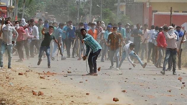 Saharanpur has been tense after recent caste violence.(Shankar Shukla/HT Photo) Saharanpur has been tense after recent caste violence.(Shankar Shukla/HT Photo)