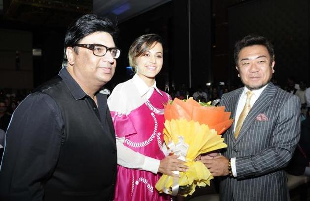 Tapasee Pannu at HT Youth Forum 2017, in Chandigarh on Friday. (HT Photo)