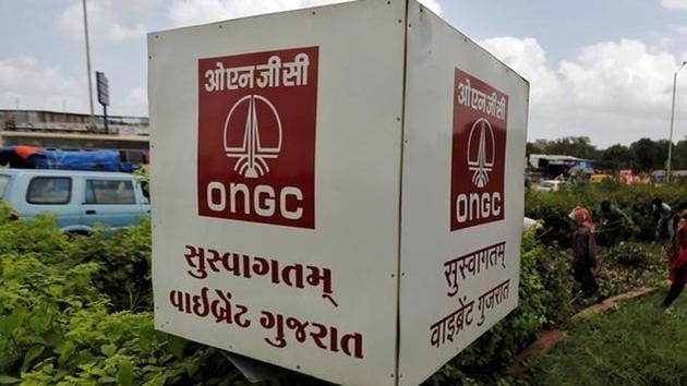 The logo of Oil and Natural Gas Corp’s is pictured along a roadside. (Reuters photo) The logo of Oil and Natural Gas Corp’s is pictured along a roadside. (Reuters photo)