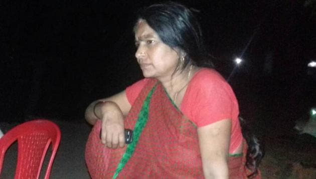 A distraught Mira Devi who has disowned her husband after losing civic polls in Bhabua. (HT photo) A distraught Mira Devi who has disowned her husband after losing civic polls in Bhabua. (HT photo)