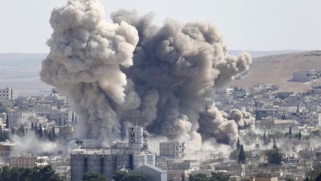 The Syrian Observatory for Human Rights said the strikes hit a series of residential buildings in Mayadeen, a town in Syria’s oil-rich eastern province of Deir Ezzor. (Reuters File Photo) The Syrian Observatory for Human Rights said the strikes hit a series of residential buildings in Mayadeen, a town in Syria’s oil-rich eastern province of Deir Ezzor. (Reuters File Photo)