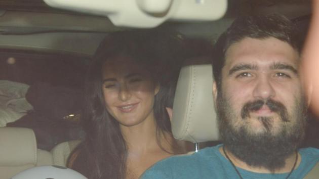 Katrina Kaif arrives for the birthday bash. (HT/ Prodip gUHA) Katrina Kaif arrives for the birthday bash. (HT/ Prodip gUHA)