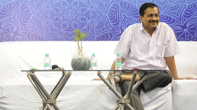 Delhi Chief Minister Arvind Kejriwal. Most of the departments the chief minister has reviewed till now are headed by his cabinet colleague Satyendar Jain. (Burhaan Kinu/HT PHOTO) Delhi Chief Minister Arvind Kejriwal. Most of the departments the chief minister has reviewed till now are headed by his cabinet colleague Satyendar Jain. (Burhaan Kinu/HT PHOTO)