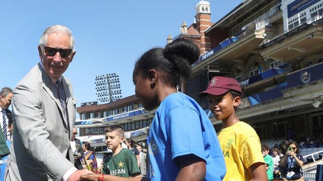 Prince Charles visited a youth tournament that was being played at The Oval ahead of the launch of the ICC Champions Trophy 2017. (AFP)