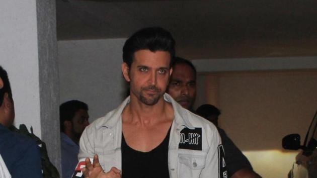 Hrithik Roshan at a birthday bash in Mumbai.(HT/ Prodip Guha)