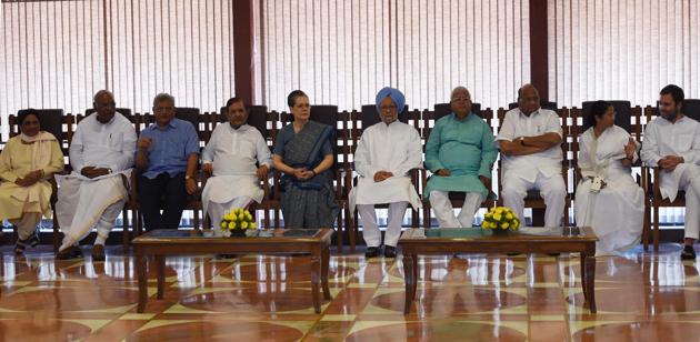 Opposition leaders discuss the strategy for the upcoming Presidential elections, in New Delhi on May 26. (PTI Photo) Opposition leaders discuss the strategy for the upcoming Presidential elections, in New Delhi on May 26. (PTI Photo)