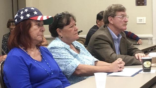 Supporters of a lawsuit against the San Diego school district listen during a news conference in San Diego, Calif., Thursday, May 25, 2017. Six parents have sued the San Diego school district, alleging that its anti-Islamophobia campaign favors Islam over other religions and grants special protections to Muslim students. (AP Photo) Supporters of a lawsuit against the San Diego school district listen during a news conference in San Diego, Calif., Thursday, May 25, 2017. Six parents have sued the San Diego school district, alleging that its anti-Islamophobia campaign favors Islam over other religions and grants special protections to Muslim students. (AP Photo)