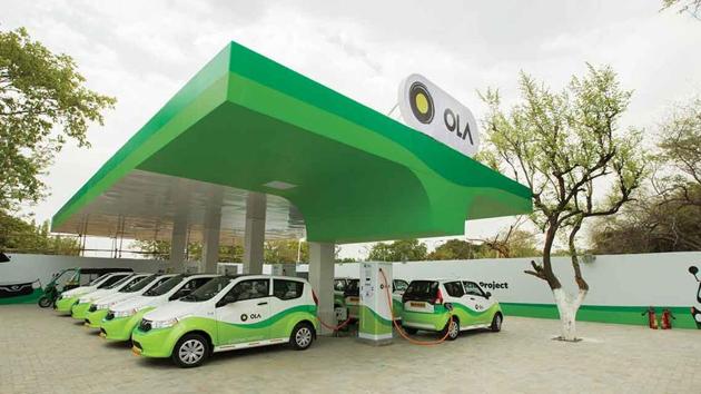 Taxi aggregator Ola has already invested upwards of Rs 50 crore towards EVs and charging infrastructure, starting with 50 plus charging points across four strategic locations in Nagpur.(Ola Cabs website)