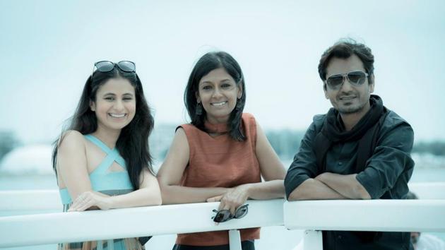 Nandita Das with Nawazuddin Siddiqui and Rasika Duggal (Twitter/Nandita Das) Nandita Das with Nawazuddin Siddiqui and Rasika Duggal (Twitter/Nandita Das)