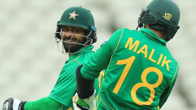 Shoaib Malik top-scored for Pakistan in their warm-up game against Bangladesh ahead of the ICC Champions Trophy 2017 at Birmingham. Get full cricket score of Bangladesh vs Pakistan here. (AFP) Shoaib Malik top-scored for Pakistan in their warm-up game against Bangladesh ahead of the ICC Champions Trophy 2017 at Birmingham. Get full cricket score of Bangladesh vs Pakistan here. (AFP)