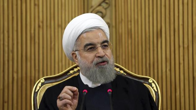 Iran’s President Hassan Rouhani has told the Qatari Emir that Tehran is ready for talks with Arab nations to reach a “real agreement toward peace and brotherhood.”(AP File Photo)