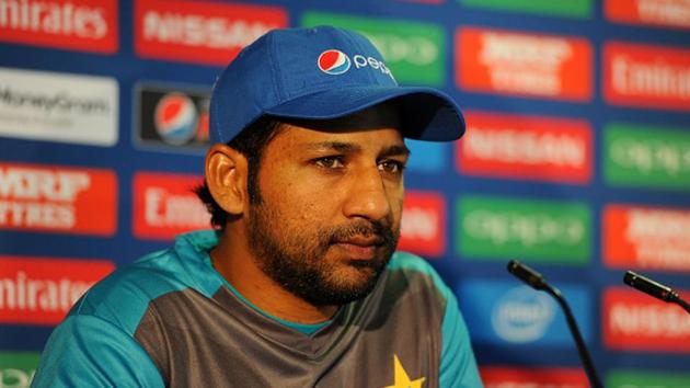 Pakistan skipper Sarfraz Ahmed speaks to the media ahead of the team’s Champions Trophy 2017 warm-up game against Bangladesh.(IDI via Getty Images)