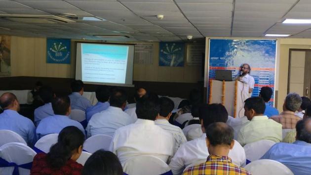 A workshop on filing tax returns was held at the I-T office in Noida recently. (HT File) A workshop on filing tax returns was held at the I-T office in Noida recently. (HT File)
