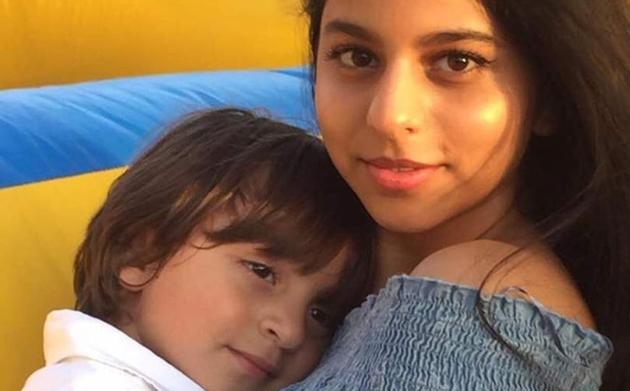Suhana is 17 and AbRam is four years old.(Instagram)