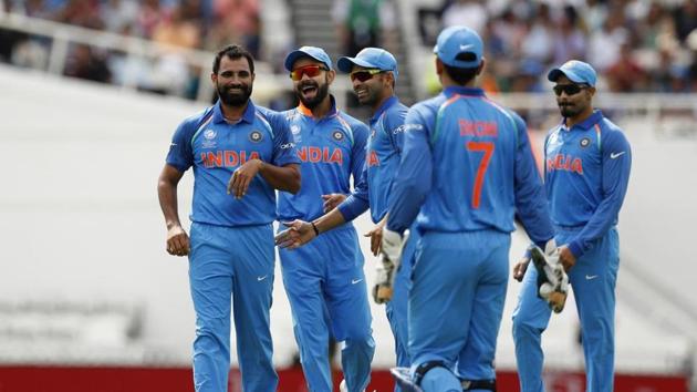 Mohammed Shami got the defending champions off to a great start as he removed three of Kiwis’ top four inside the first 10 overs. (AFP)