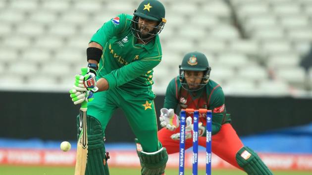 Pakistan batsman Imad Wasim plays a shot during an ICC Champions Trophy Warm-up match. (AFP) Pakistan batsman Imad Wasim plays a shot during an ICC Champions Trophy Warm-up match. (AFP)